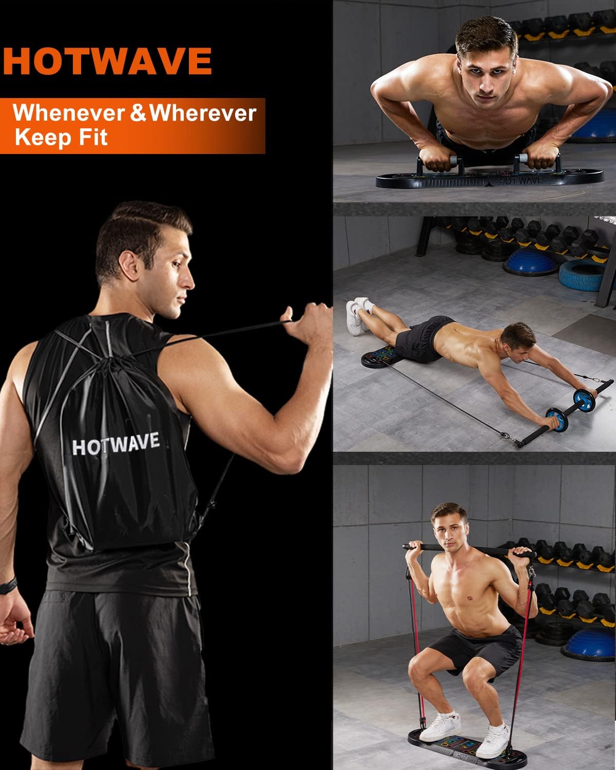 Push Up Board, Portable PushUp Board, Foldable 20 in 1 Push Up Bar