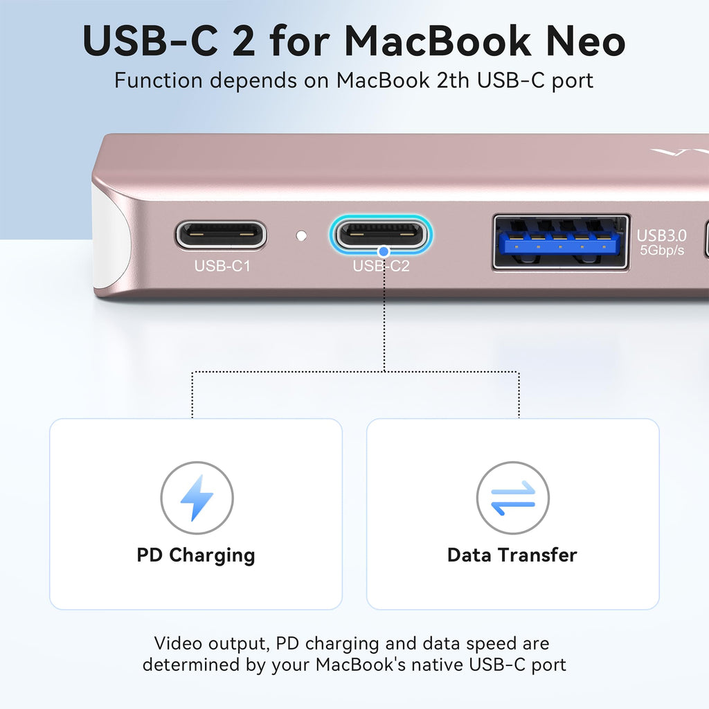 USB C Laptop Docking Station Dual Monitor HDMI USB C Hub Multiport Adapter