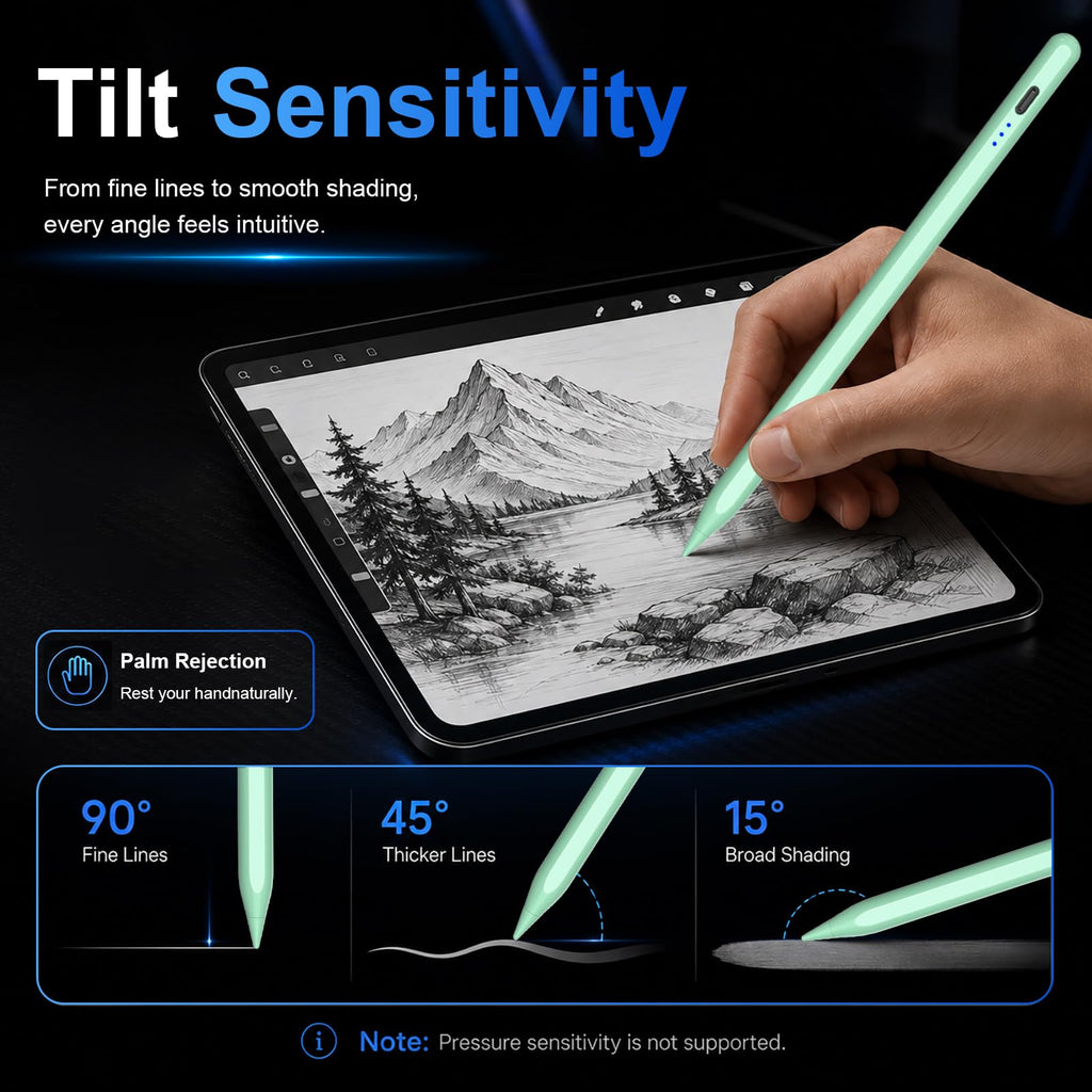 HATOKU Stylus Pen for Apple iPad 2018-2026 Magnetic for Note-Taking Drawing