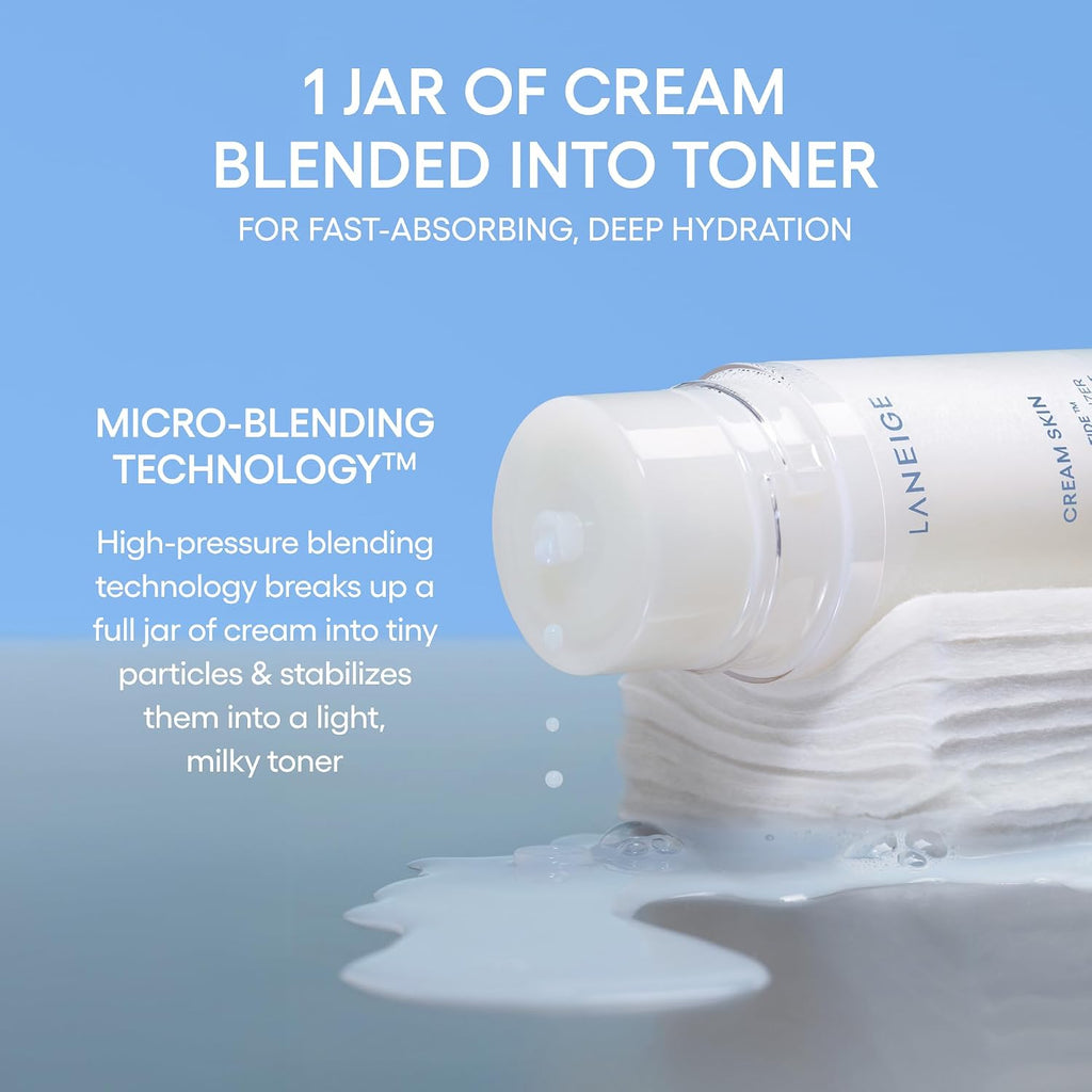 LANEIGE Cream Skin Face Hydrating Milky Toner | Korean Toner & Moisturizer