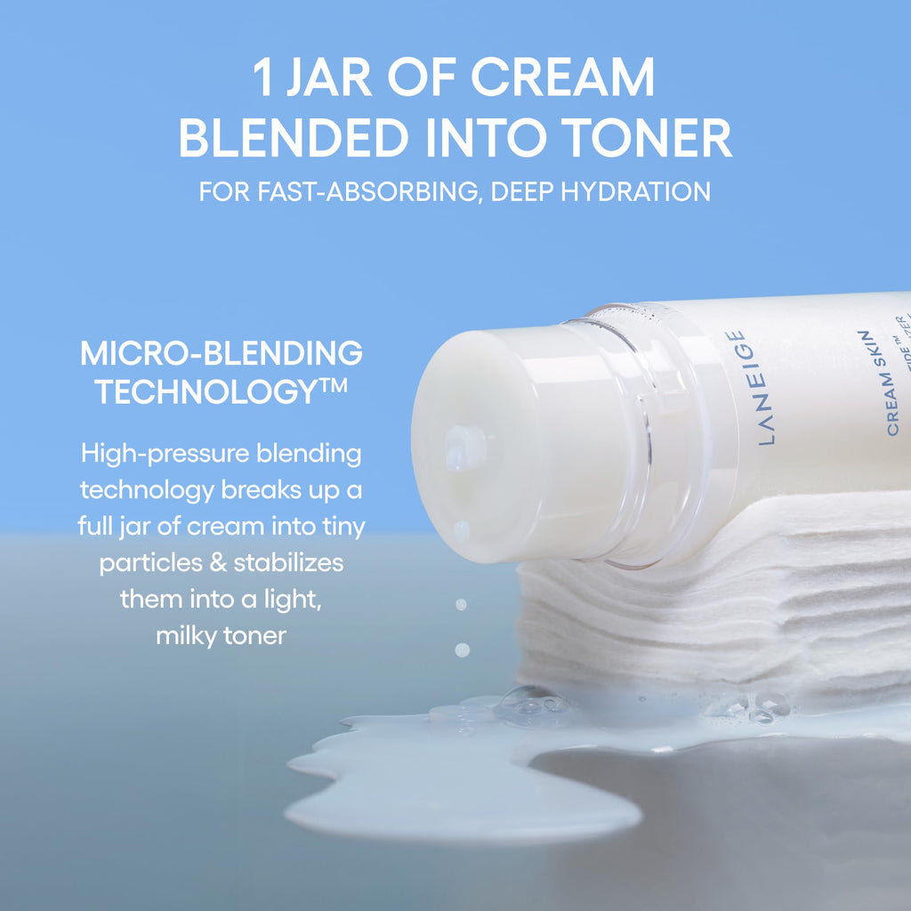 LANEIGE Cream Skin Face Hydrating Milky Toner | Korean Toner & Moisturizer