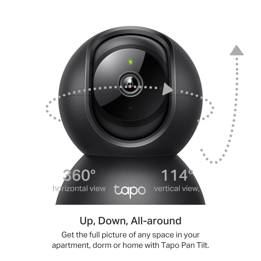 Tapo 2K Pan Tilt Security Camera for Baby Monitor, Dog Camera,C211(2-Pack)