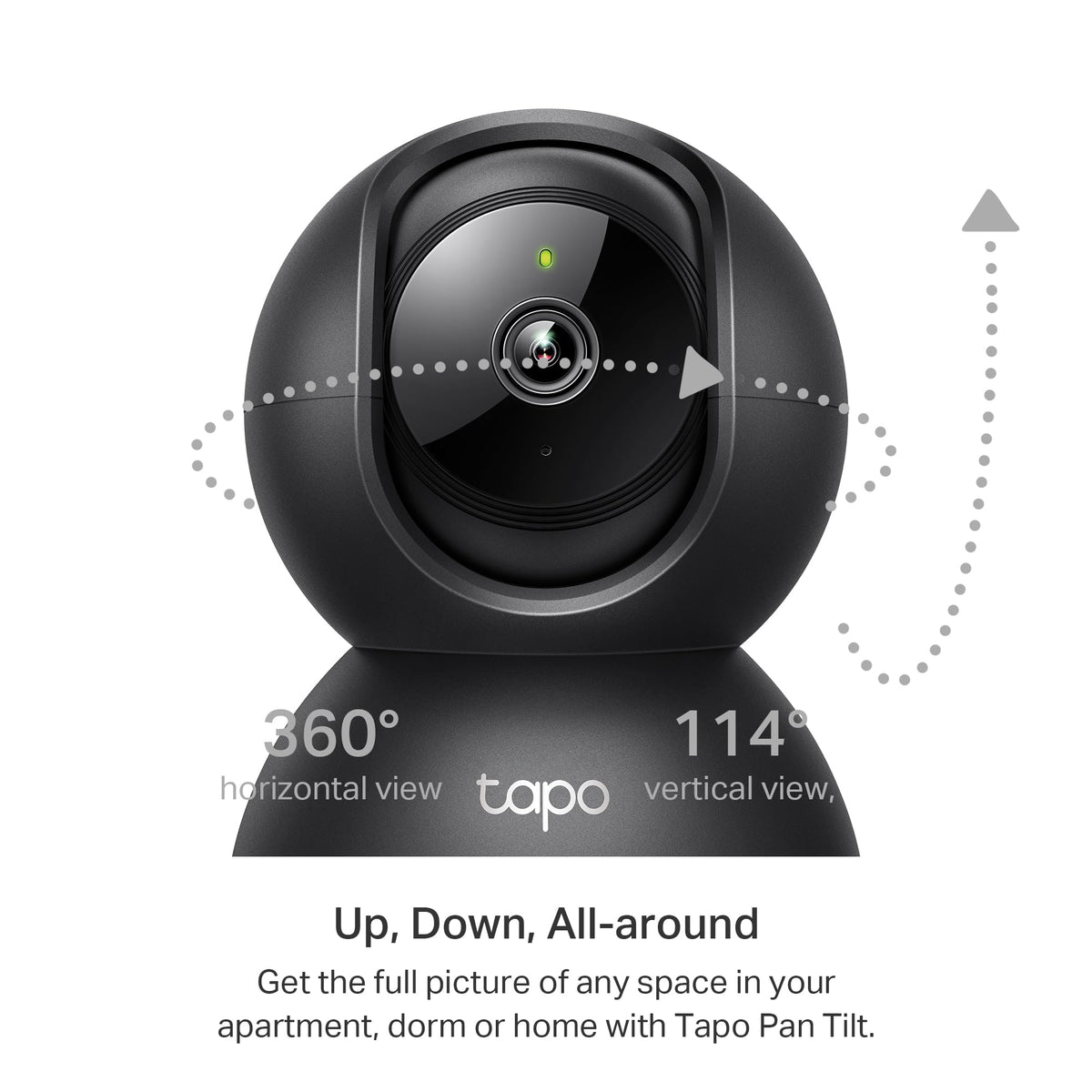 Tapo 2K Pan Tilt Security Camera for Baby Monitor, Dog Camera,C211(2-Pack)