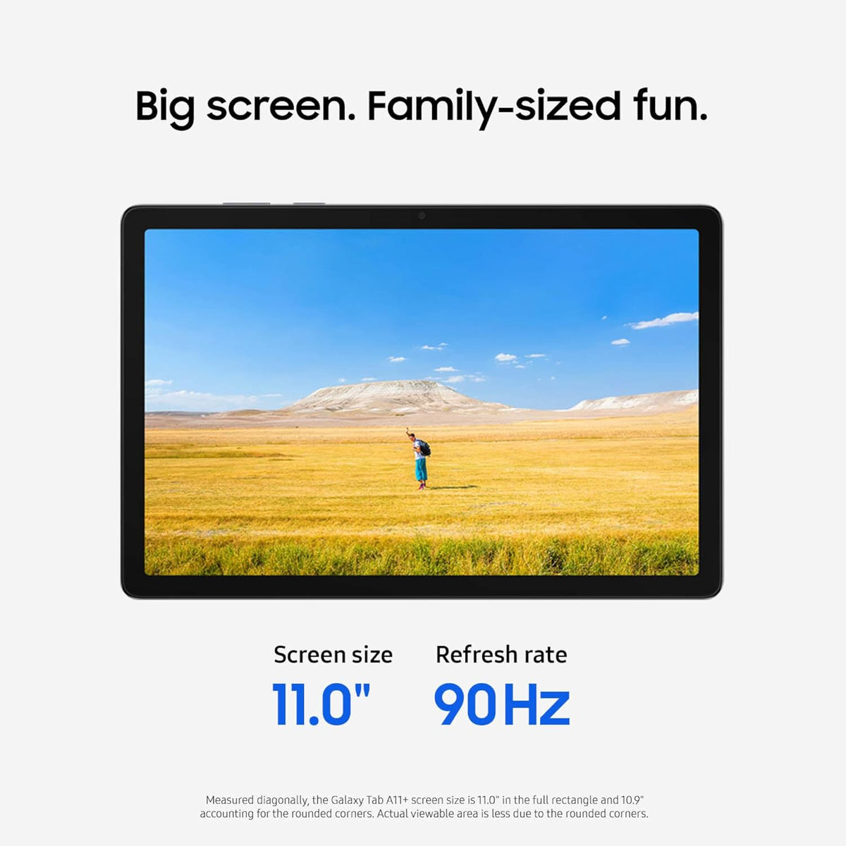 Samsung Galaxy Tab A11+ 8GB RAM, 256GB Storage, Large Display, Silver