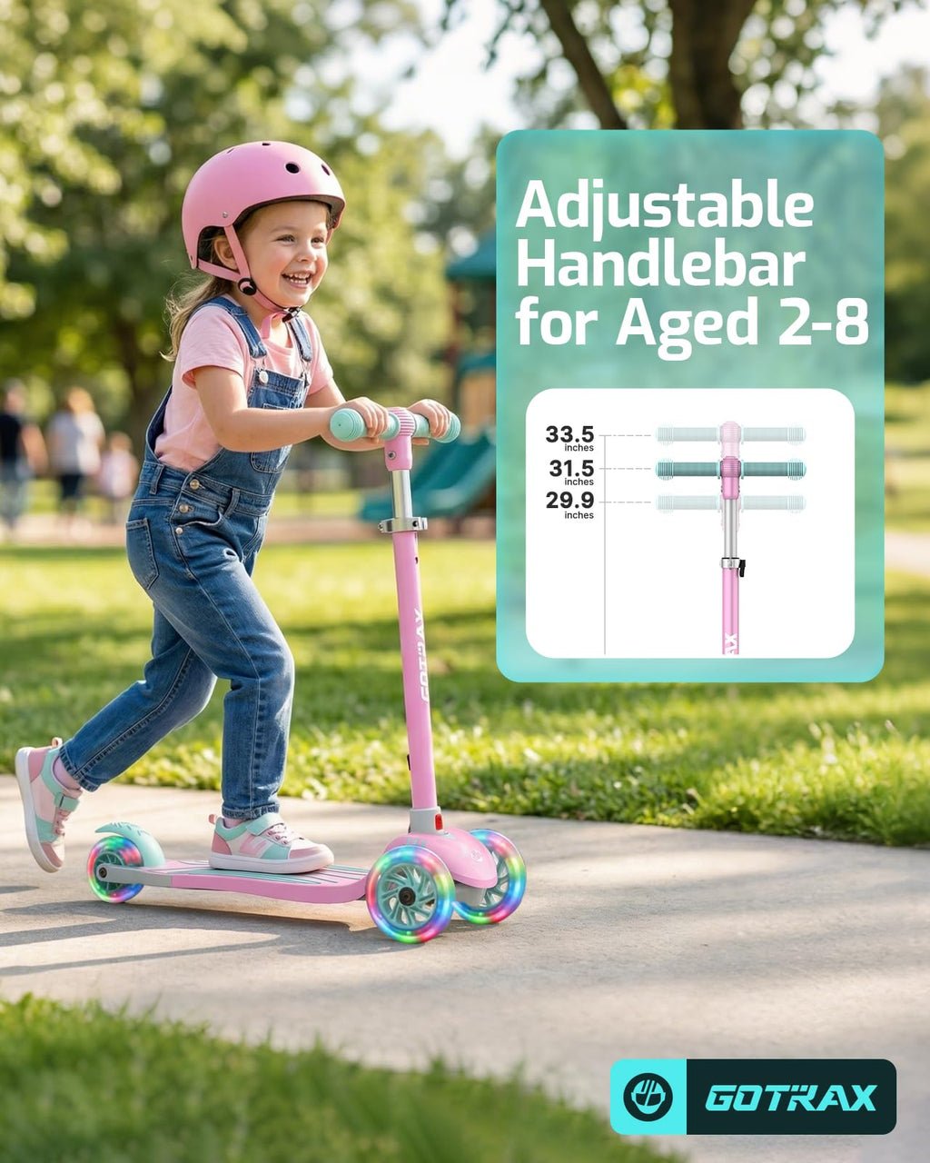 Gotrax KS1 Kids Kick Scooter, 3 Wheels for Boys & Girls 2-8, Gifts