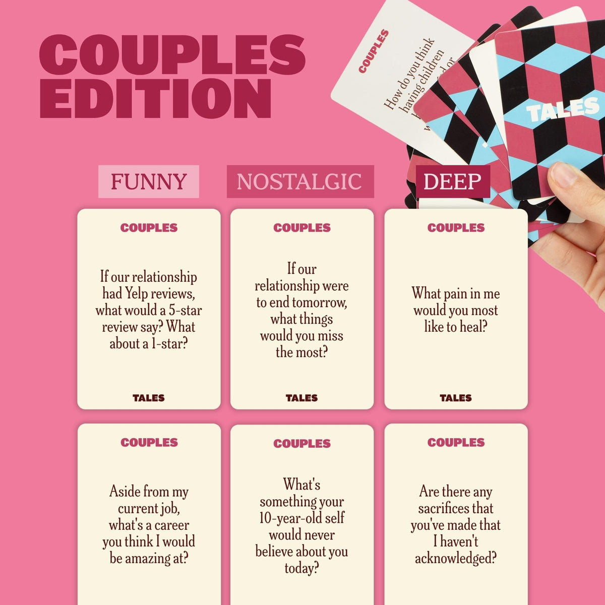 TALES 150 Conversation Cards, Kids Edition, Road Trip Game, Family Bonding