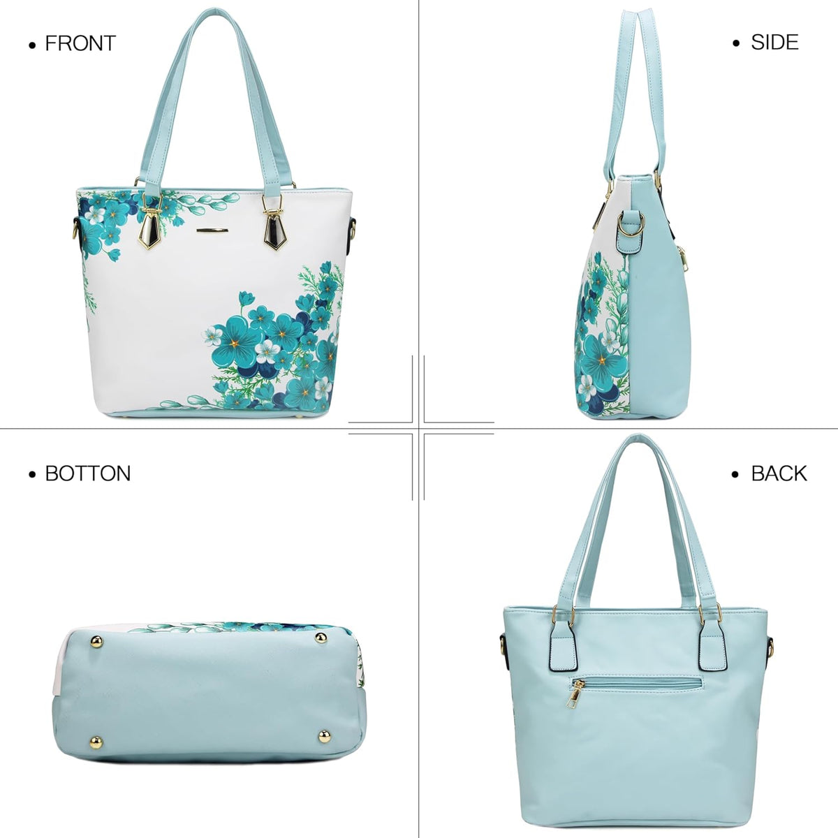 2E-youth Damen Geldbrsen und Handtaschen Set Tragetasche, Umhngetasche