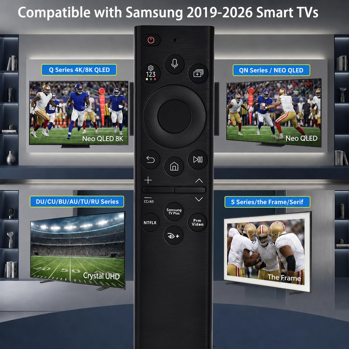 Replacement for Sony Remote,for All 2019-2026 Bravia Smart TV Voice Control