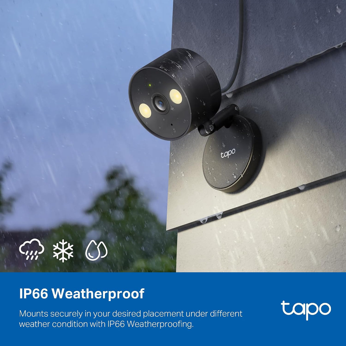 Tapo 2K Indoor/Outdoor Dual Lens Pan/Tilt Wired Security Camera, C246D