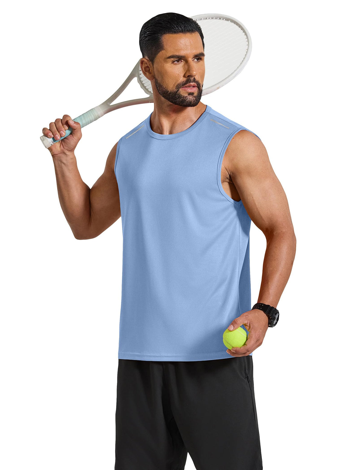 COOFANDY Men's Sleeveless Shirt Quick Dry Workout Tank Top Gym Muscle T Shirts Sport Athletic Tanks Moisture Wicking