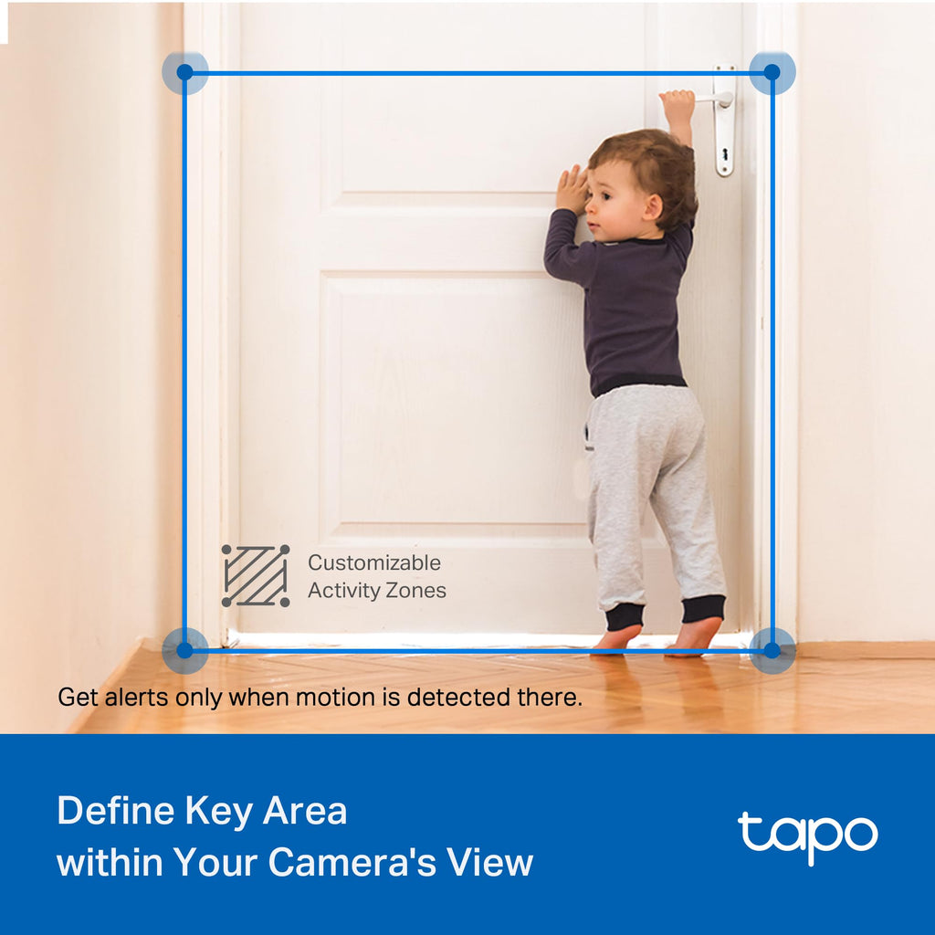 Tapo 2K Pan Tilt Security Camera for Baby Monitor, Dog Camera,C211(2-Pack)