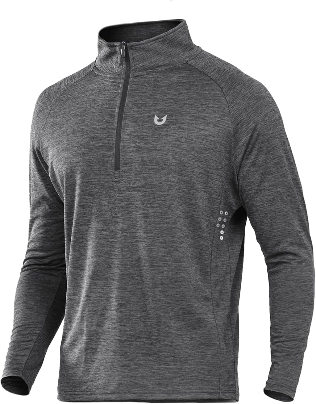 NORTHYARD Men's Quarter Zip Pullover Athletic Running Shirts Long Sleeve
