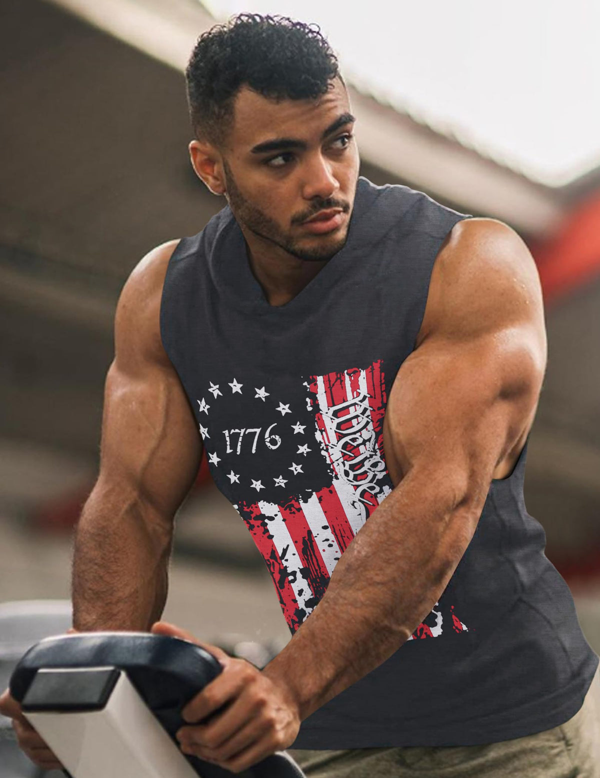 COOFANDY Men's Workout Hooded Tank Tops Bodybuilding Muscle Cut Off T Shirt Sleeveless Gym Hoodies