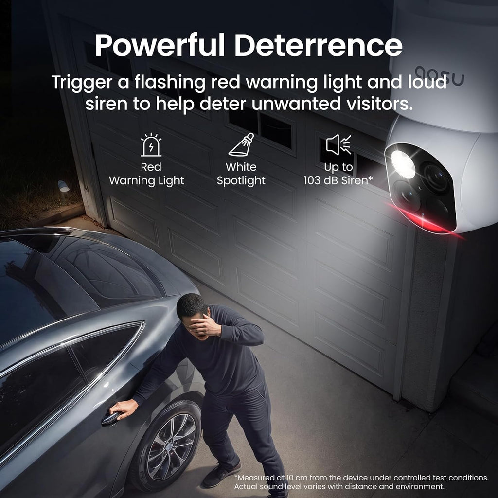 aosu T2 Dual-Lens 3K Telephoto 360° PTZ Wireless Outdoor Security Camera