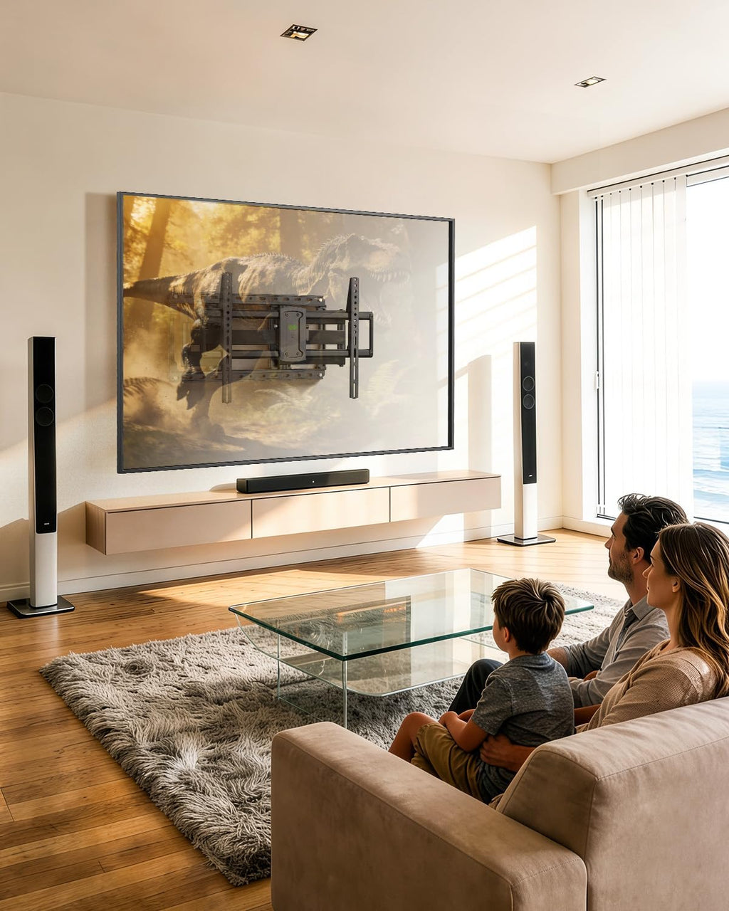 USX MOUNT Full Motion TV Wall Mount for Large TVs 42-97 Inch up to 150 lbs