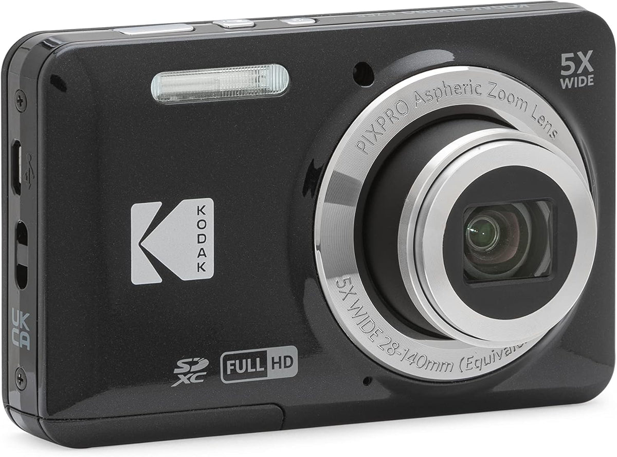 Kodak PIXPRO FZ55-BK 16MP CMOS Sensor Camera 5X Optical Zoom 28mm Wide