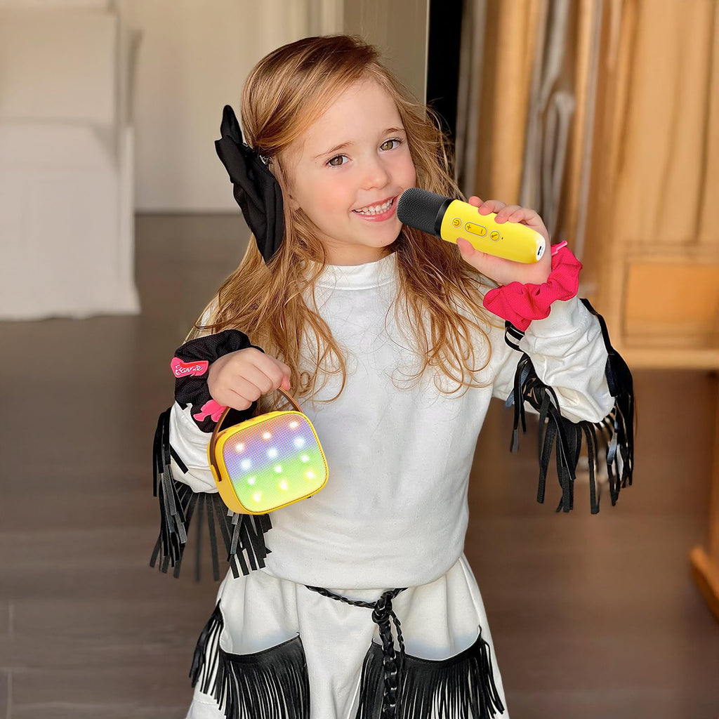 YLL Karaoke Machine for Kids, Birthday Gifts for Girls 3 4 5 6 7+Years Old