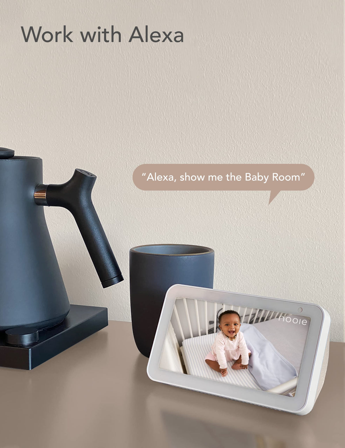 nooie Security Indoor Camera for Home, 2K 360° WiFi Baby&Pet Monitor Cam