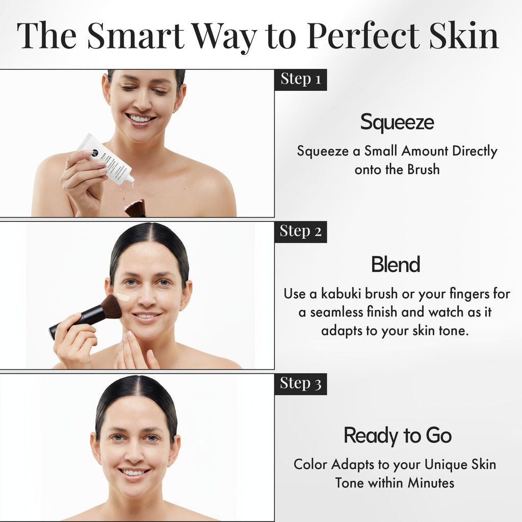 Jerome Alexander My Color Self-Adjusting Foundation 2pc Set - Dark