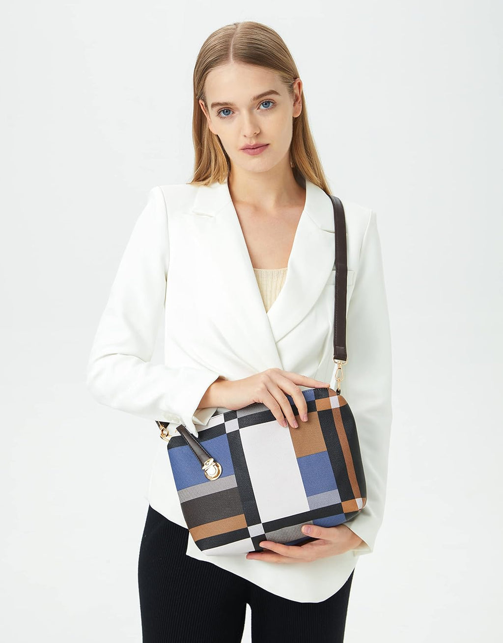 2E-youth Damen Geldbrsen und Handtaschen Set Tragetasche, Umhngetasche
