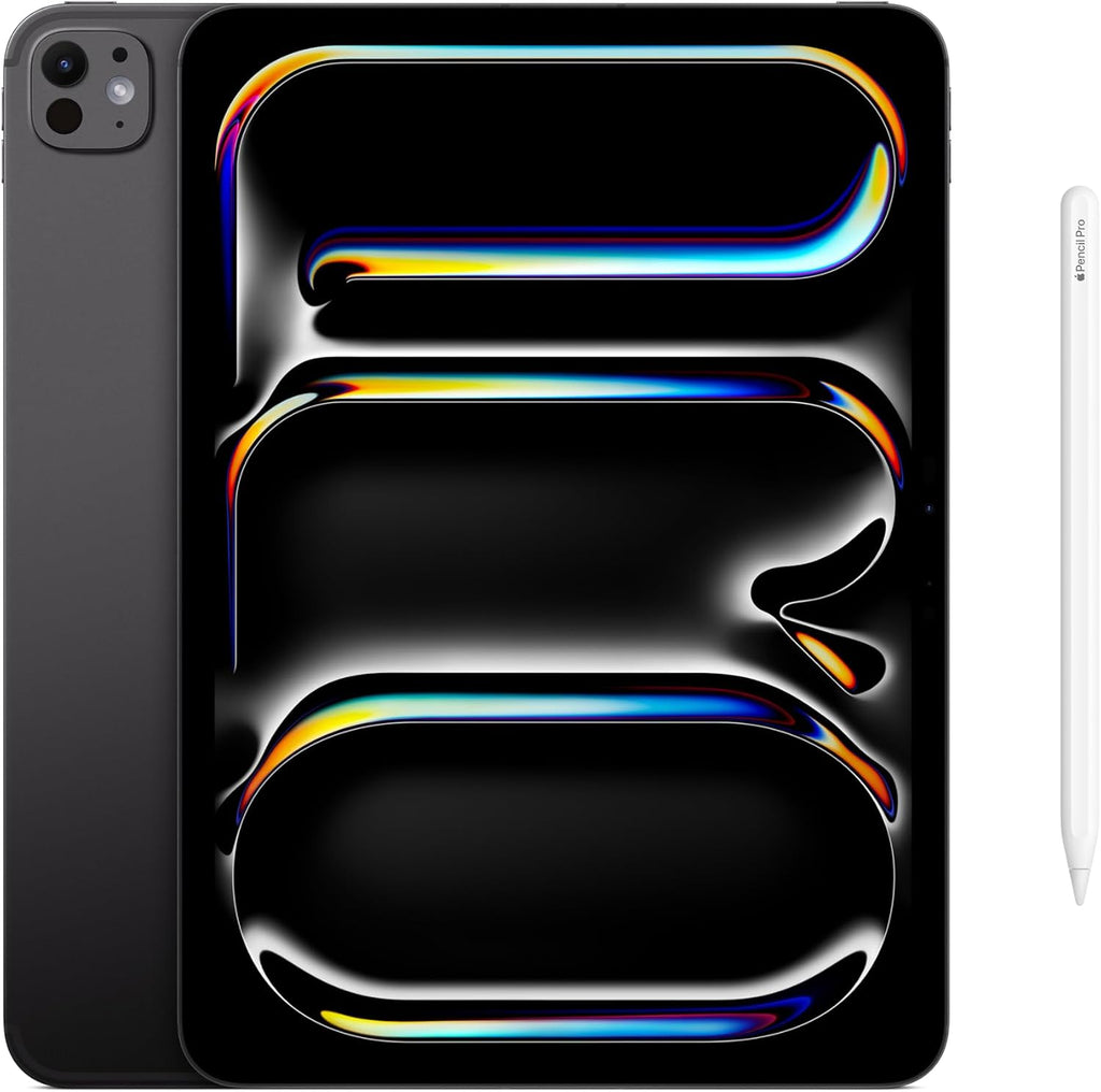 Apple iPad Pro 11-inch (M5): Ultra Retina XDR Display, 256GB, Landscape 12MP Front Camera/12MP Back Camera, LiDAR Scanner, Wi-Fi 7 with Apple N1, Face ID, All-Day Battery Life — Silver