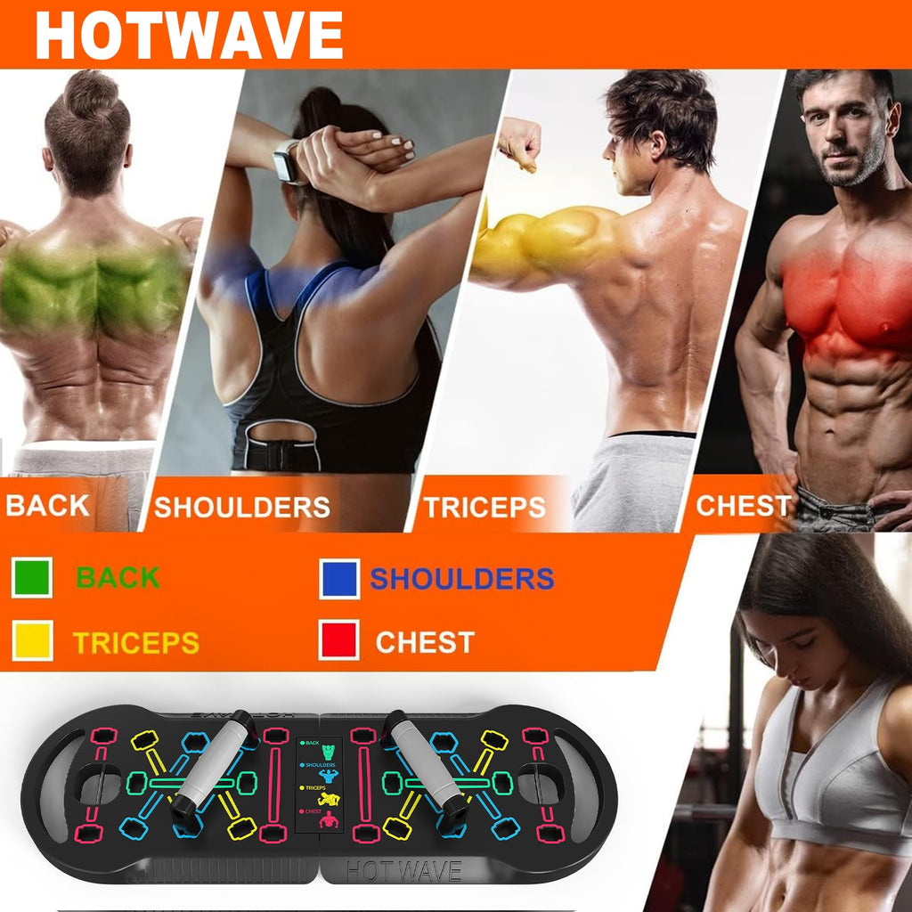 Push Up Board, Portable PushUp Board, Foldable 20 in 1 Push Up Bar