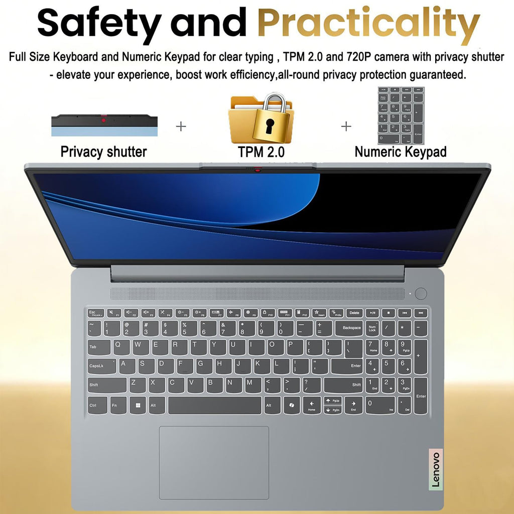 Lenovo Business 15.6" FHD Laptop, Intel Processor, 8GB DDR5, 128GB Storage
