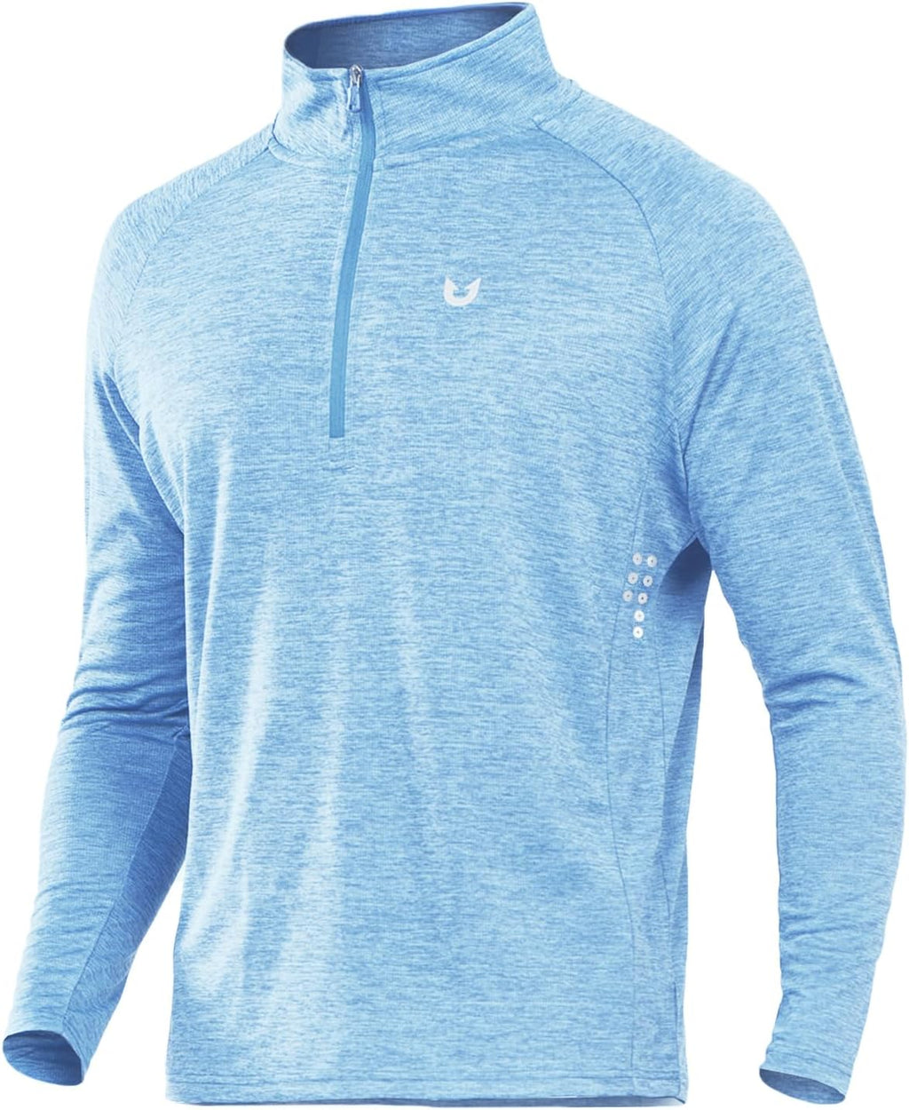 NORTHYARD Men's Quarter Zip Pullover Athletic Running Shirts Long Sleeve