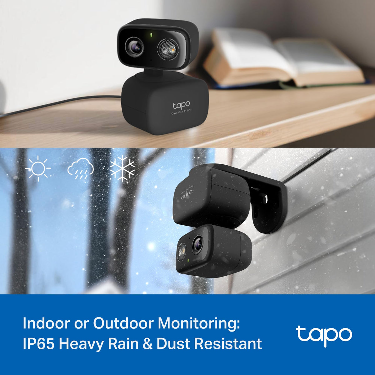 Tapo 2K Pan Tilt Security Camera for Baby Monitor, Dog Camera,C211(2-Pack)
