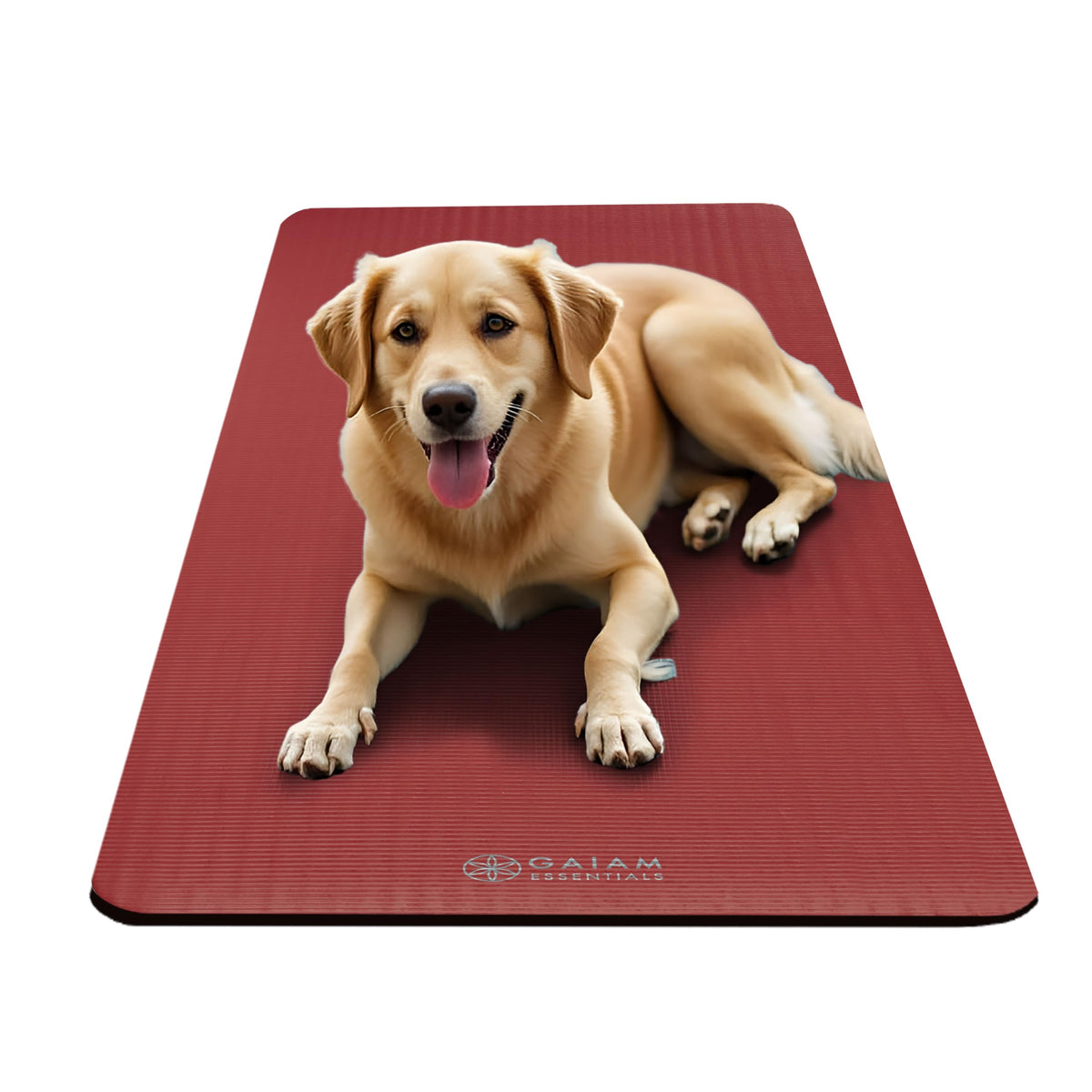 Gaiam Thick Yoga Mat, Exercise & Fitness Mat with Easy-Cinch Carrying Strap