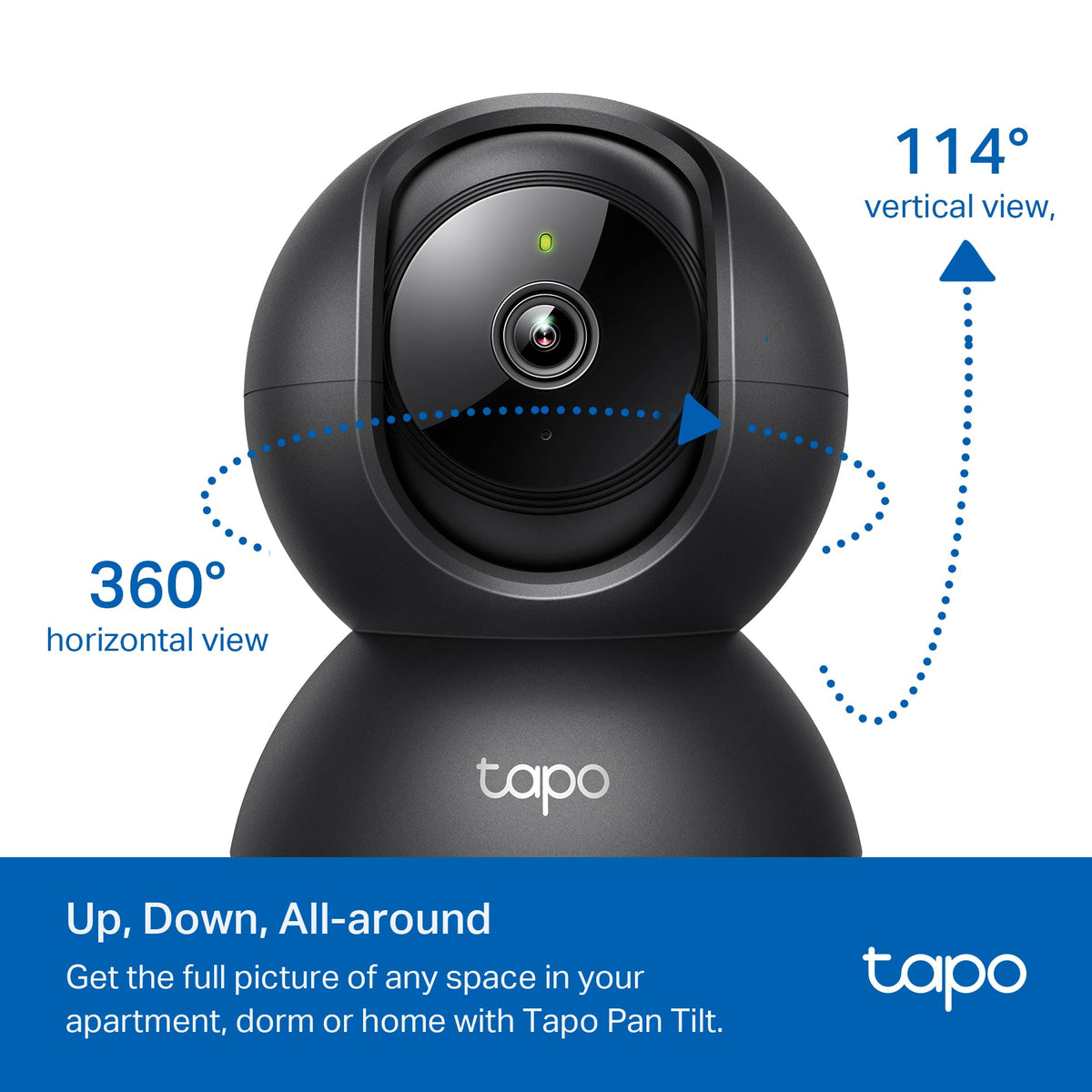 Tapo 1080p Pan/Tilt Security Camera for Baby Monitor, Pet Camera, C200