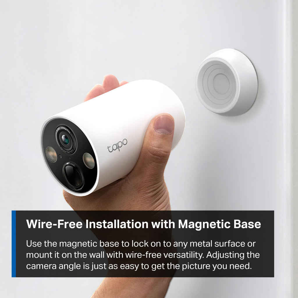 Tapo MagCam 2K+ Security Camera Wireless Outdoor, Battery Powered, C425