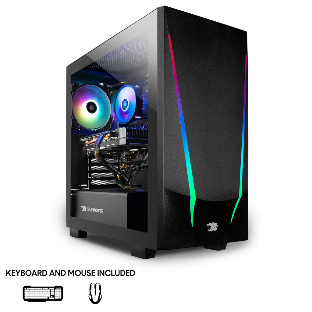 iBUYPOWER Element Gaming PC Desktop Computer Intel Core i7 14700F CPU, NVIDIA GeForce RTX 5070 12GB GPU, 32GB DDR5 RAM, 1TB NVMe SSD, Windows 11 Home, Gamer Keyboard and Mouse - EBI7N5704