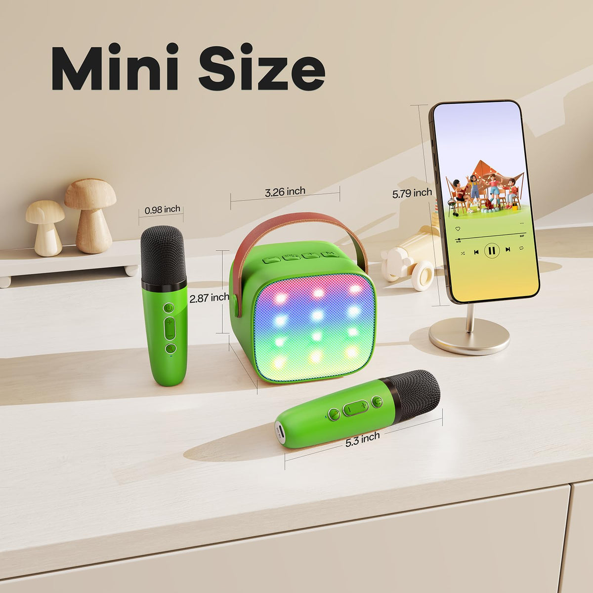YLL Karaoke Machine for Kids, Birthday Gifts for Girls 3 4 5 6 7+Years Old