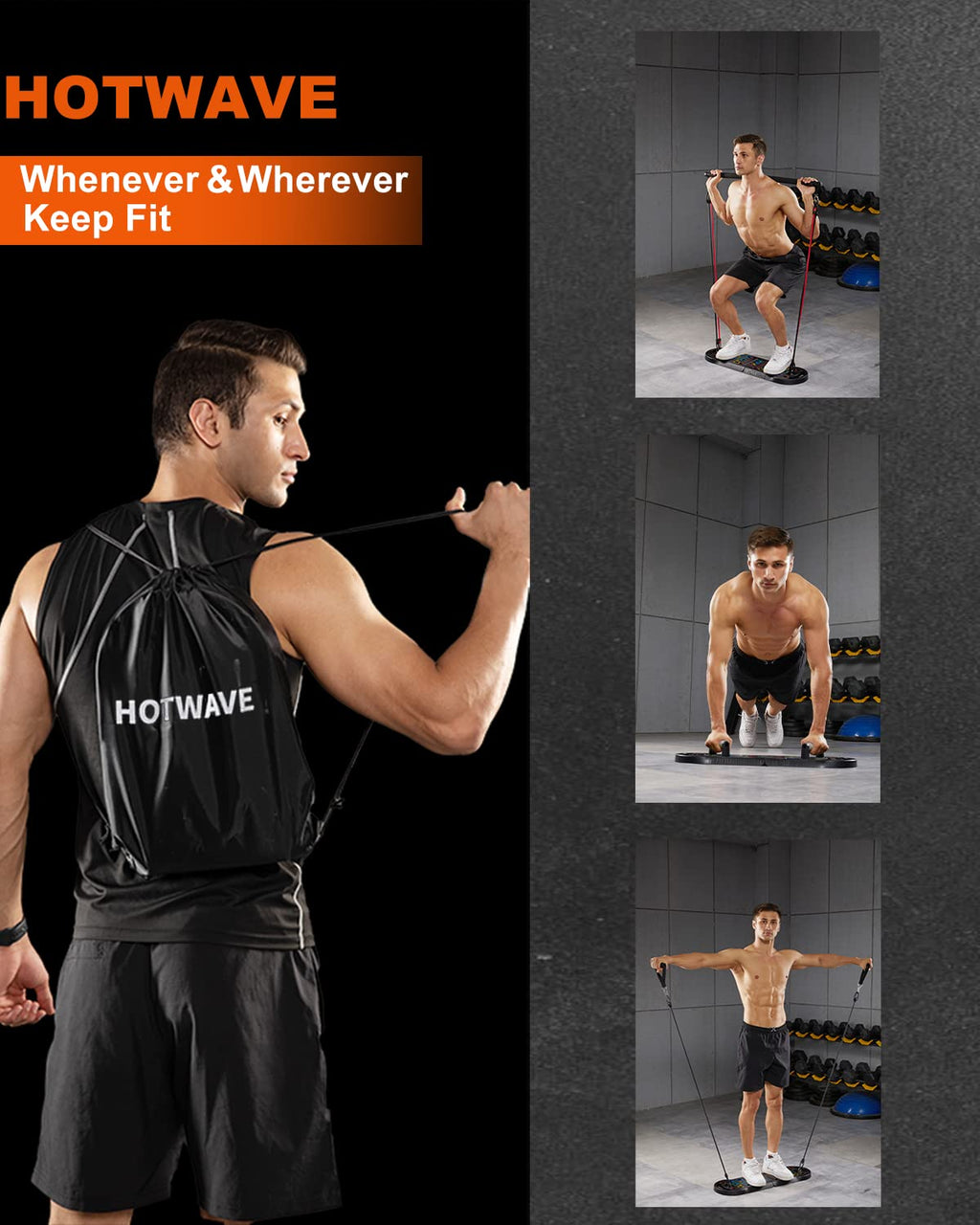 Push Up Board, Portable PushUp Board, Foldable 20 in 1 Push Up Bar