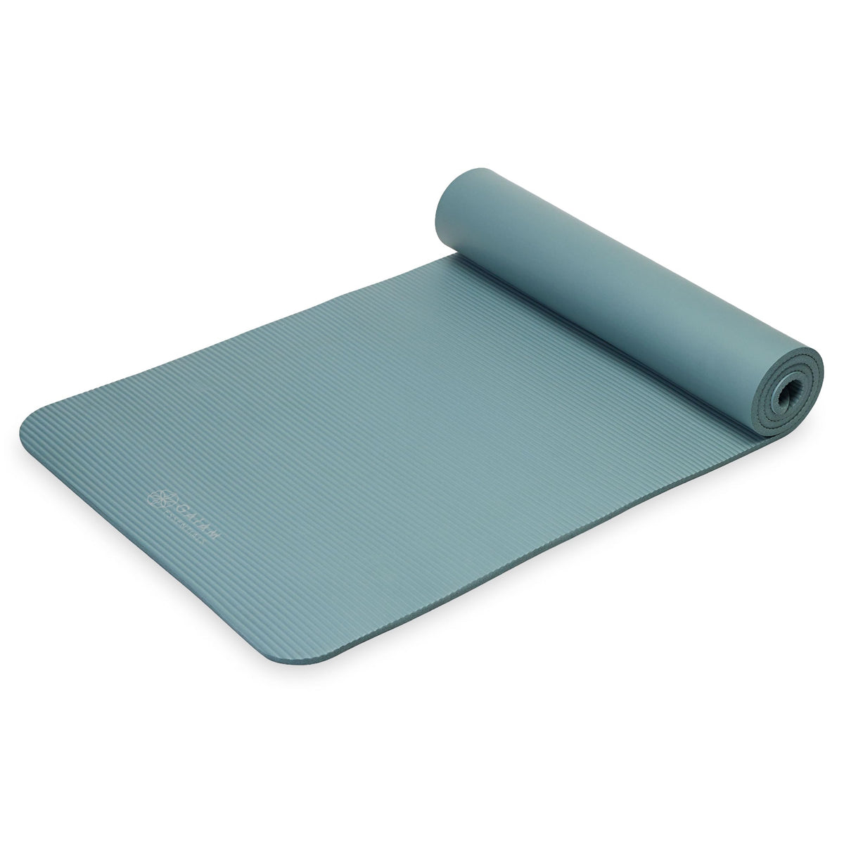 Gaiam Thick Yoga Mat, Exercise & Fitness Mat with Easy-Cinch Carrying Strap
