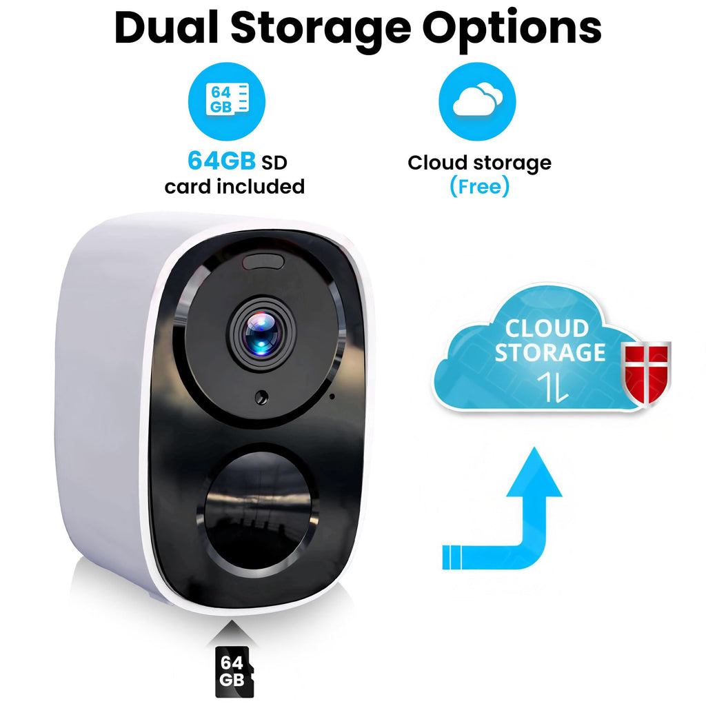2026 Upgraded 2K Security Cameras Wireless Outdoor, Free Cloud Storage, 1-6 Months Battery Life, Waterproof, 2-Way Talk, AI Motion Detection Spotlight Siren Alarm Cameras for Home Security