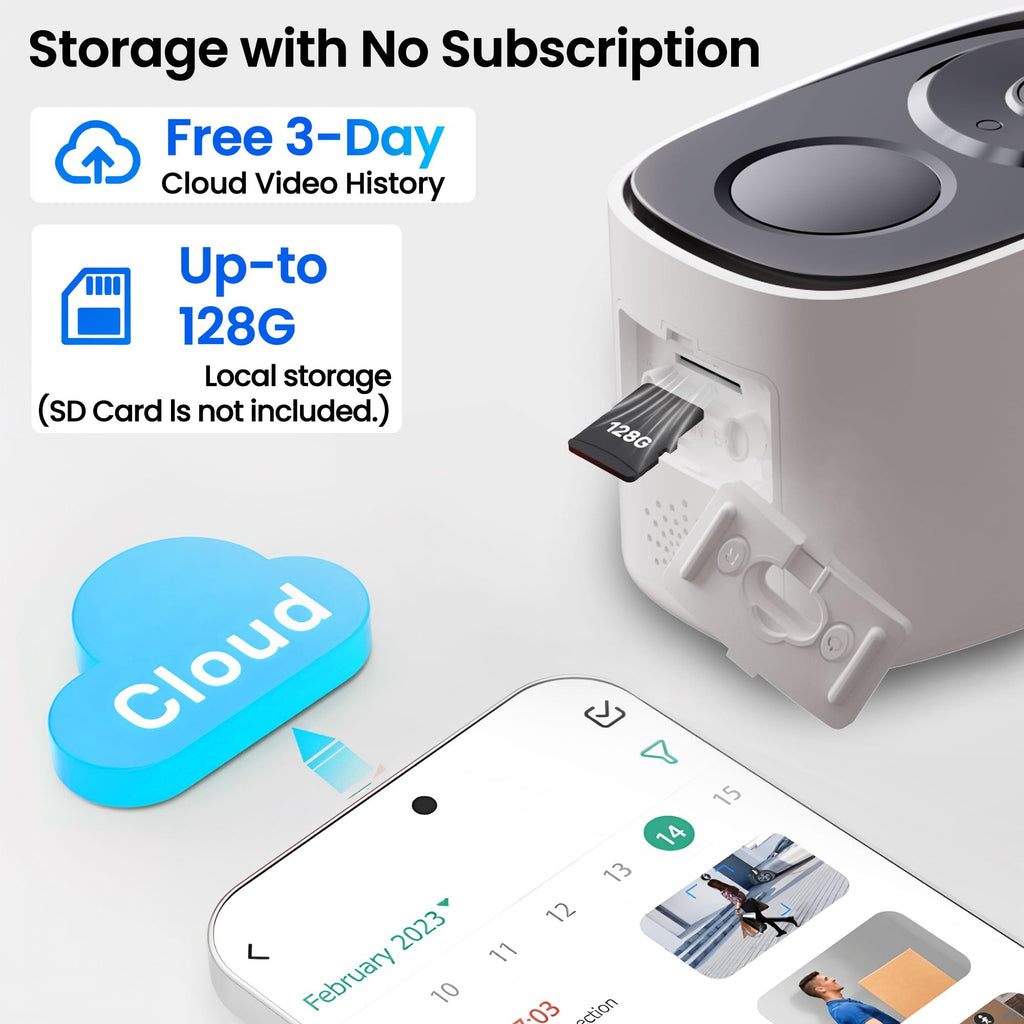2026 Upgraded 2K Security Cameras Wireless Outdoor, Free Cloud Storage, 1-6 Months Battery Life, Waterproof, 2-Way Talk, AI Motion Detection Spotlight Siren Alarm Cameras for Home Security