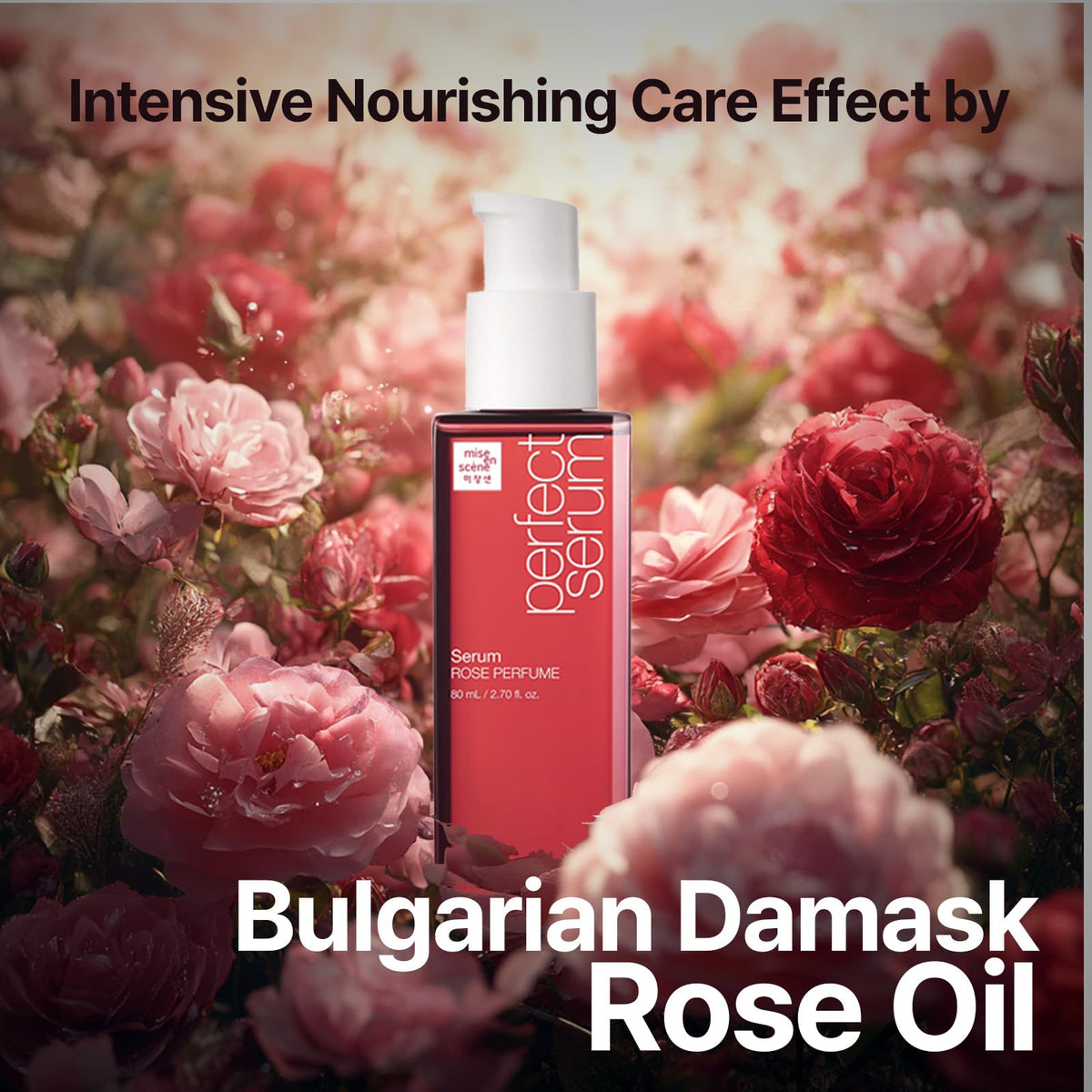 Mise En Scene Perfect Serum Original - Heat Protectant Hair Oil for Frizzy & Dry | Argan Oil | Visibly Smooths & Softens | Add Shine All Hair Types | Damage Repair | Fruity Floral Scent, 2.7 Fl Oz.