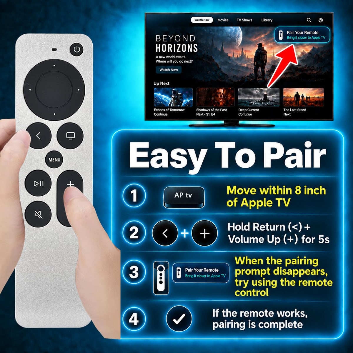 Replacement for Sony Remote,for All 2019-2026 Bravia Smart TV Voice Control