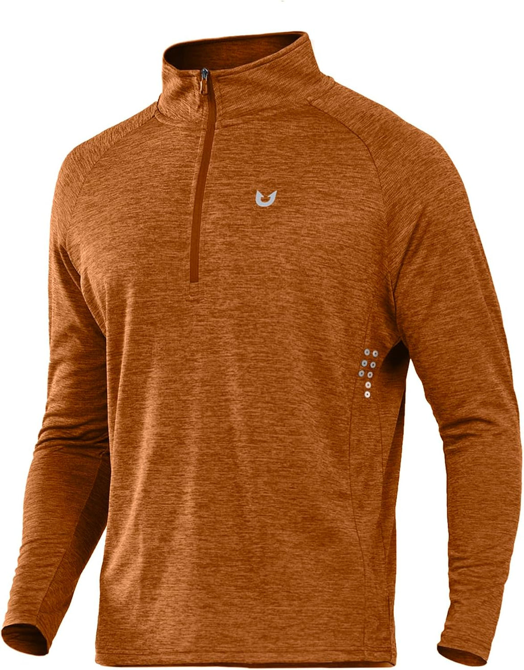 NORTHYARD Men's Quarter Zip Pullover Athletic Running Shirts Long Sleeve