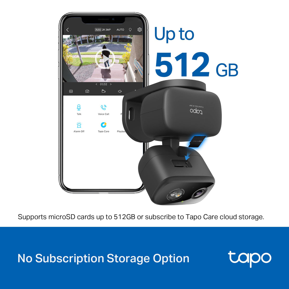 Tapo 2K Pan Tilt Security Camera for Baby Monitor, Dog Camera,C211(2-Pack)