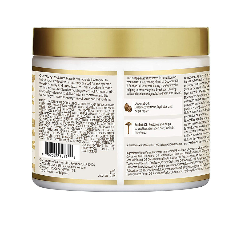 African Pride Moisture Miracle Leave-In Cream, 18 Oz