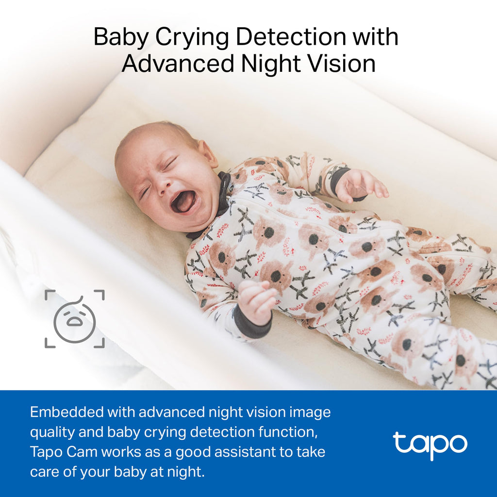 Tapo 1080P Indoor Security Camera, Baby Monitor, Dog Camera, C100(4-Pack)