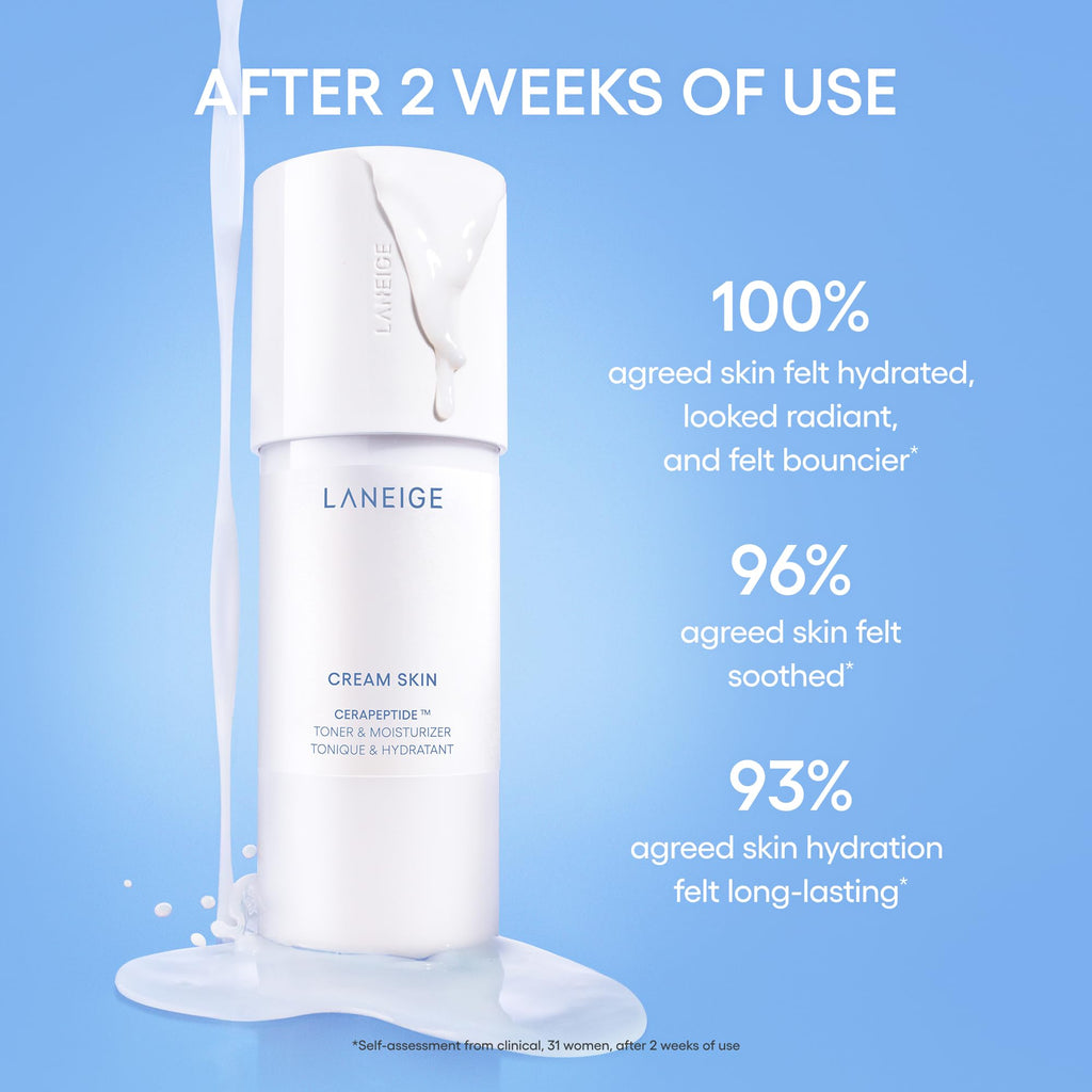 LANEIGE Cream Skin Face Hydrating Milky Toner | Korean Toner & Moisturizer