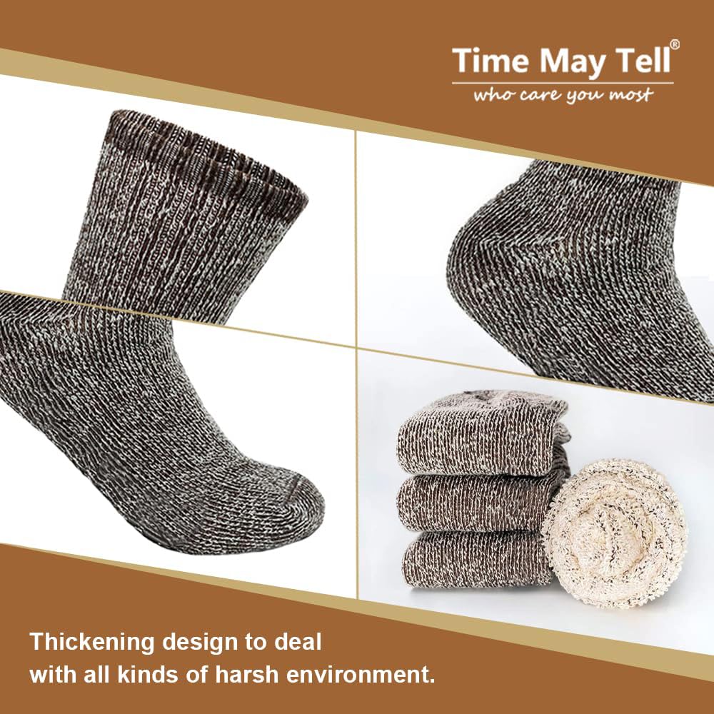 Merino Wool Socks for Men & Women, Thermal Warm Winter Socks