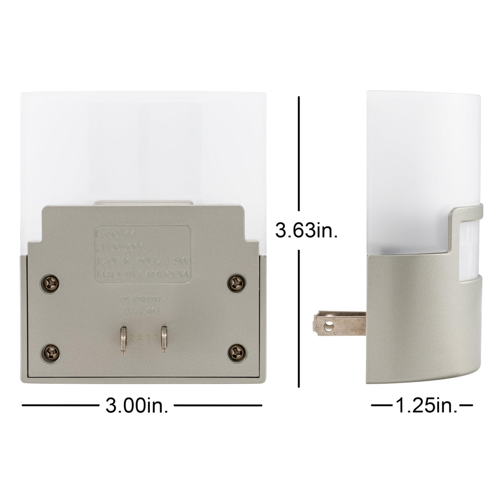 GE Plug in Night Light with Motion Sensor, 40 Lumens, 2 Pack