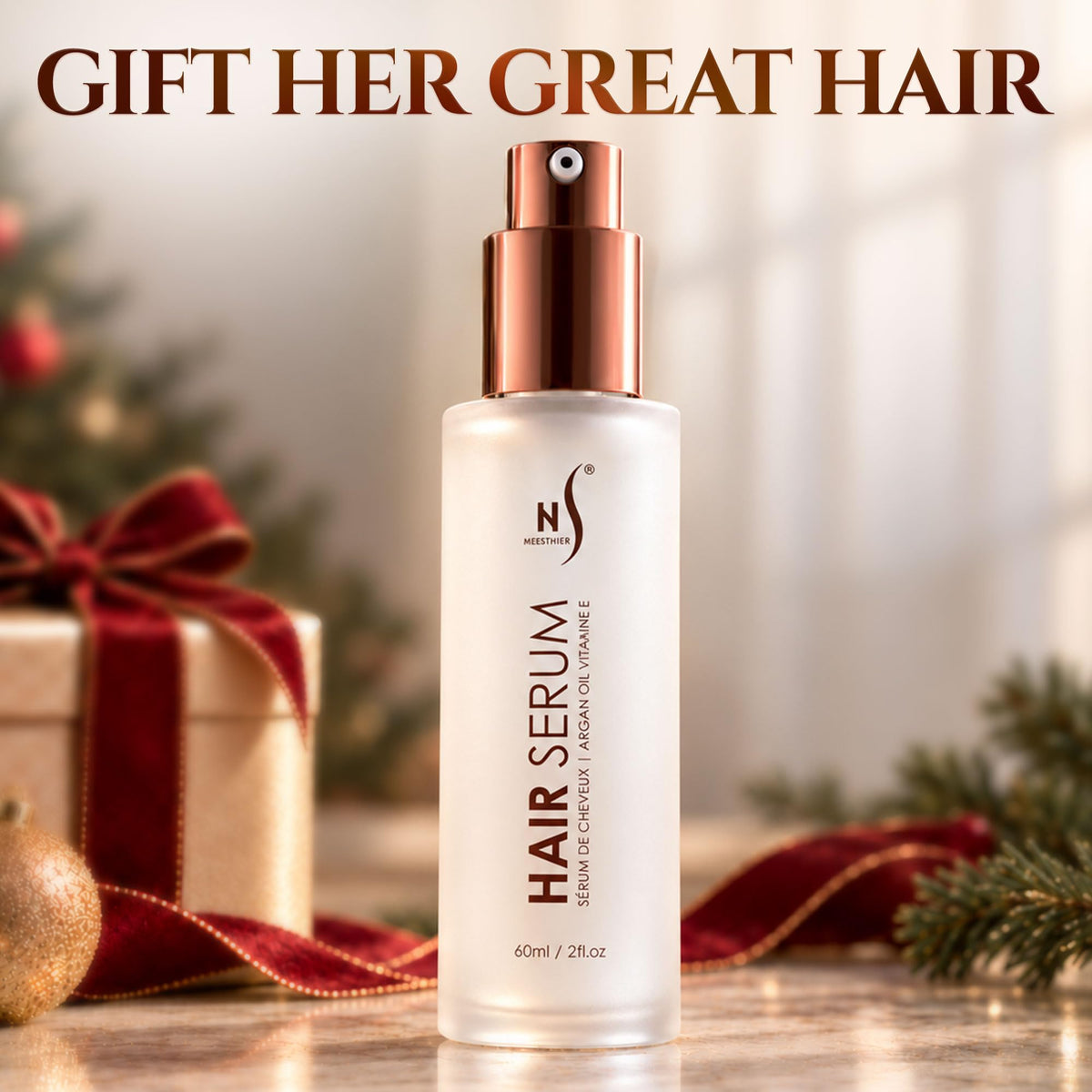 HerStyler Argan Oil Hair Serum - for Frizz, Straightening, Styling & Shine