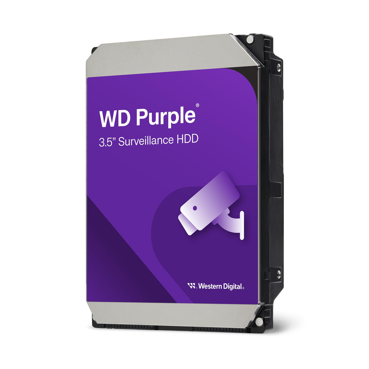 Western Digital 2TB WD Purple Surveillance Internal Hard Drive HDD, CMR, SATA 6 Gb/s, 64 MB Cache, 3.5" - WD23PURZ
