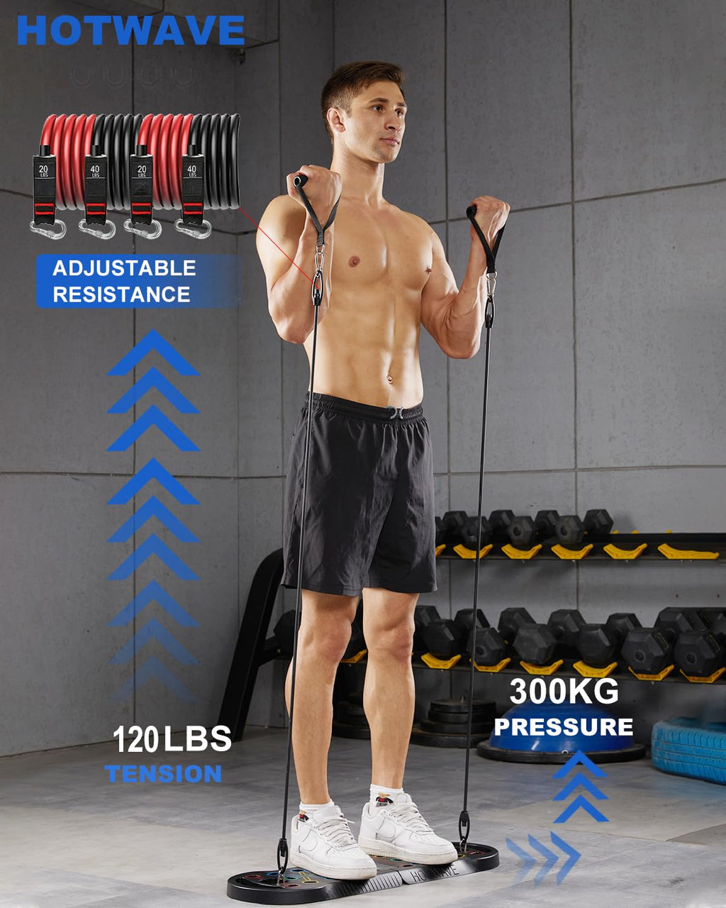 Push Up Board, Portable PushUp Board, Foldable 20 in 1 Push Up Bar